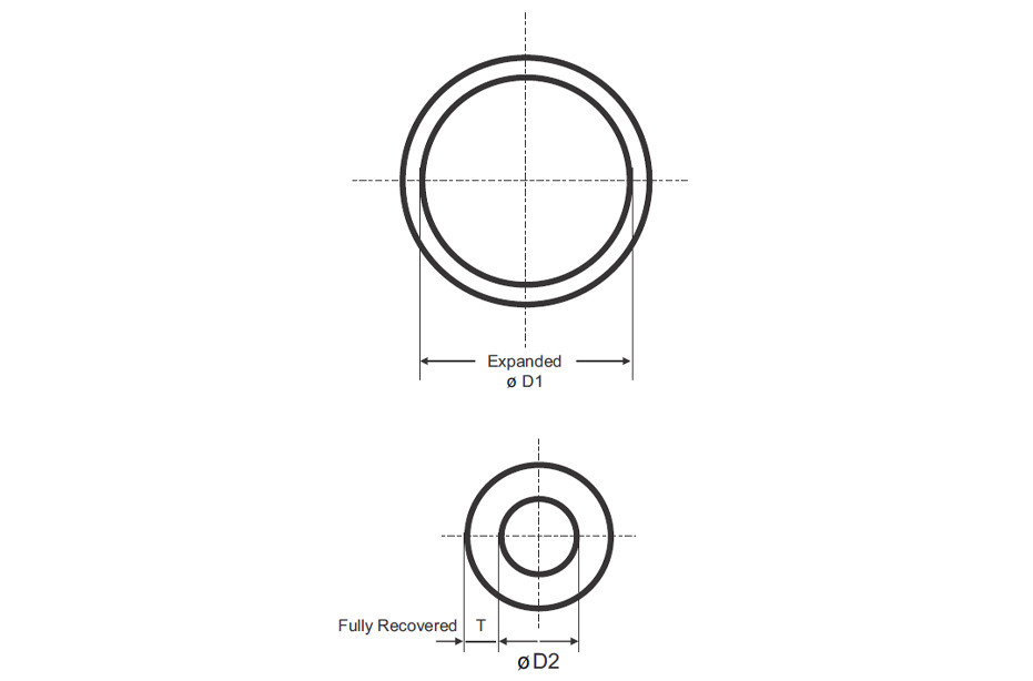Dimension Chart for Cold Shrinkable Insulated Sleeve